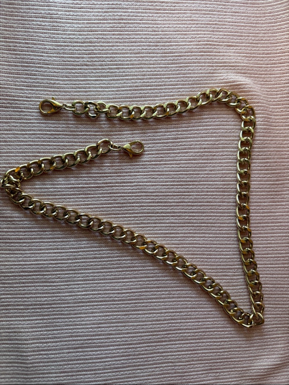 Gold-Tone Chunky Chain bag charm